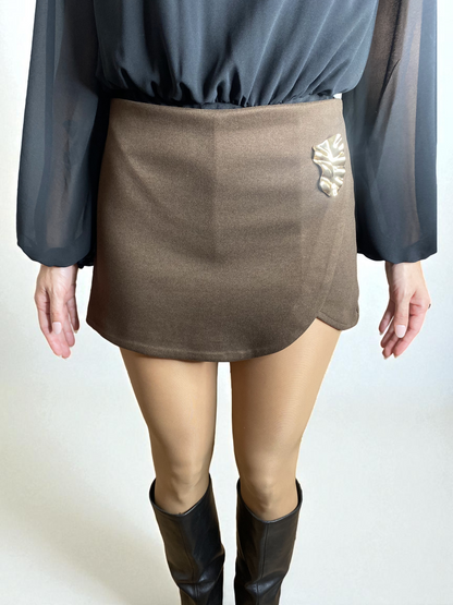 Falda Eira Marrón